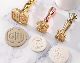 Stamp with Initials Custom Made Pottery Stamps for Ceramic Artists Clay Potter Stamps for Clay Stamp for Ceramic Potter