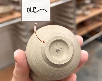 Personalized Pottery Initial Stamp, Custom Name Clay Stamp, DIY Ceramic Tool, Unique Gift for Creative Friends