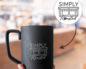 Custom Business Logo Pottery Stamp | Ceramic Mug Branding Tool for Clay, Signature Stamp for Clay