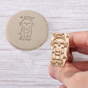 Custom Bass Stamp, Personalized Clay Stamp, Ceramic Stamp Pottery Tools, Father&#39;s Day Gift