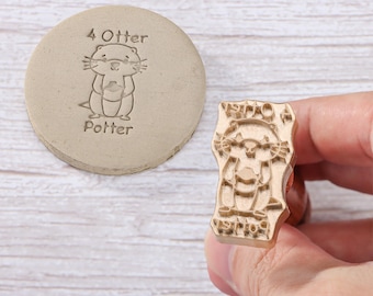 Custom Bass Stamp, Personalized Clay Stamp, Ceramic Stamp Pottery Tools, Father's Day Gift