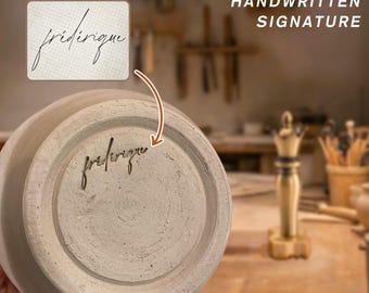 Actual Handwriting Signature Pottery Stamp, Custom Pottery Stamp Signature, Name Ceramic Stamp, Personalised Polymer Clay Stamp