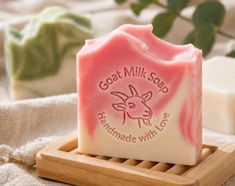 Personalize Your Soap with a Logo, Brand name, or other design | Custom Brass Soap Stamp