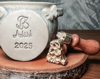 Clay signature Custom, Personalized Pottery Stamp, Stamp for Ceramic, Custom Letter Stamps, Pottery Makers Gifts