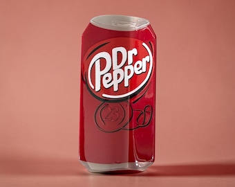 Dr Pepper Can Hair Claw / Clip