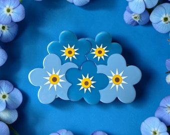 Forget Me Knot hair claw/clip - Charity Donation.