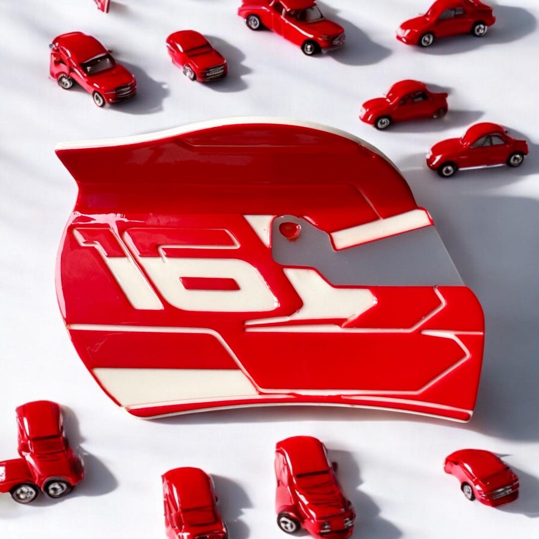 Charles Leclerc Ferrari Helmet - Hair Claw/clip - Formula 1 - Etsy