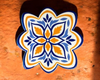 Mediterranean Tile Hair Claw - Holiday
