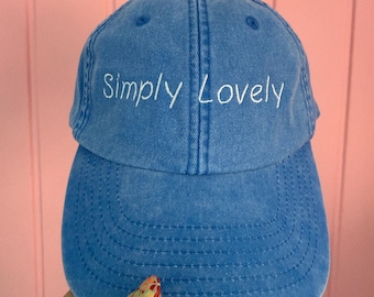 Simply Lovely Max Verstappen Embroidered Vintage Blue Cap – Adjustable Brass Buckle
