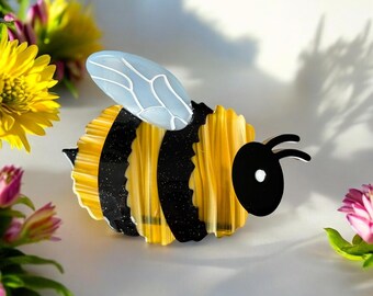 Bumble Bee Hair Claw / Clip