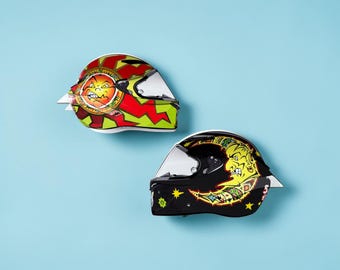 Valentino Rossi Moto GP Helmet Hair Claw