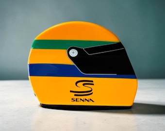 Ayrton Senna Helmet - Hair Clip/Claw - Formula 1, F1,