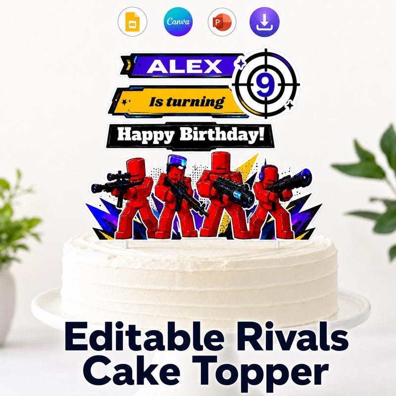 Roblox Rivals Cake Rivalry Roblox Rivals - Etsy