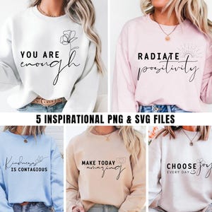 Self Love svg png Bundle, Boho Motivational SVG PNG Bundle, Motivational Svg, Positive Quote svg, Affirmation svg, Empowered Women Svg