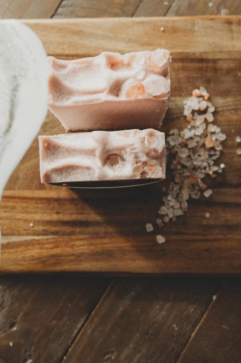 Handmade Pink Himalayan Salt Grass Fed Tallow Soap - Etsy