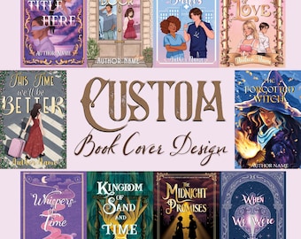Custom Book Cover, Custom Ebook Cover, Personalized Book Cover, Fantasy Romance Book Cover, Book Cover Illustration