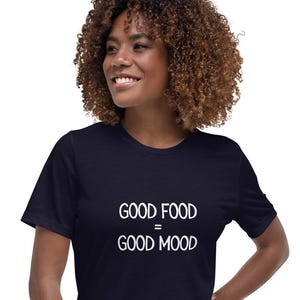 Good Food = Gute Laune T-Shirt - Lustiges Food Lover Tee, perfekt für Foodies, Casual Wear und positive Vibes