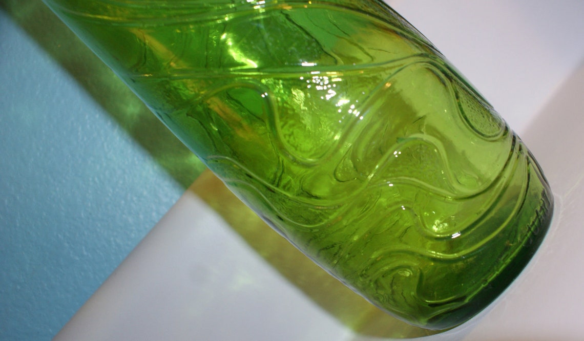 Vintage Gallo Green Ripple Wine Bottle 4/5 Quart Etsy