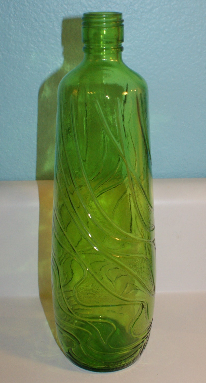 Vintage Gallo Green Ripple Wine Bottle 4/5 Quart Etsy
