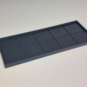 Movement tray 125x50mm 5x2 Square base Old world Warhammer Fantasy