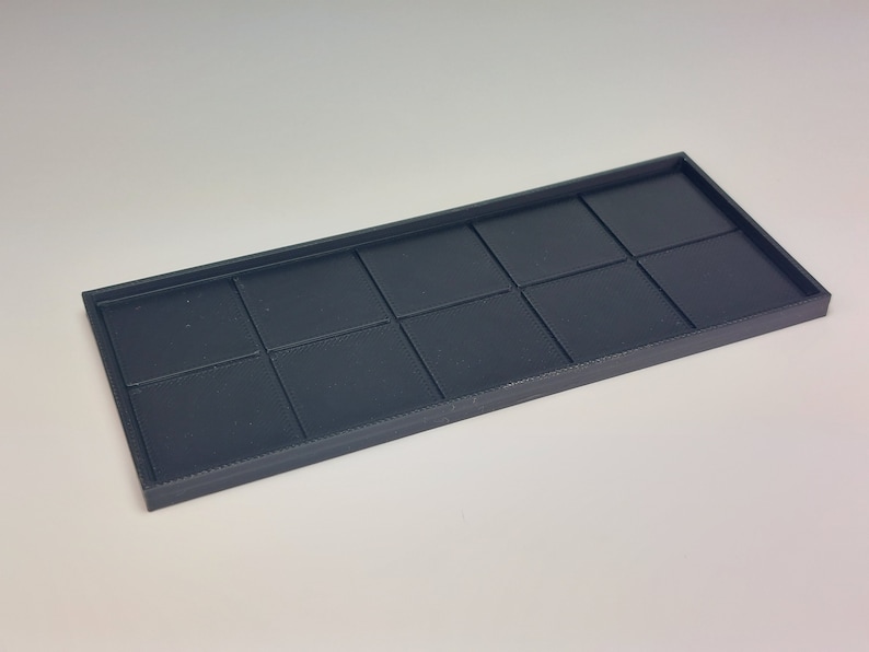 Movement tray 125x50mm 5x2 Square base Old world Warhammer Fantasy