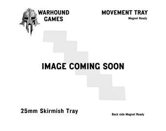 Plateaux de mouvement pour jeu de guerre d'escarmouche 25 mm - Base carrée x12, x11, x10, x9, x8, x7, x6 et x5 - Imprimé 3D