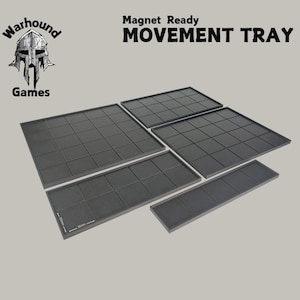 30mm Movement Tray 150x150, 150x120, 150x90, 150x60, 150x30 5x5, 5x4, 5x3, 5x2, 5x1 Square Base Old World Warhammer Fantasy