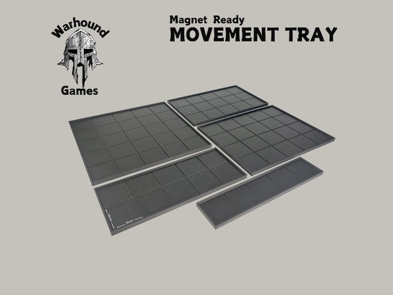 30mm Movement Tray 150x150, 150x120, 150x90, 150x60, 150x30 5x5, 5x4, 5x3, 5x2, 5x1 Square Base Old World Warhammer Fantasy