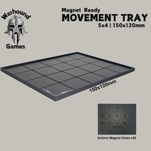 30mm Movement Tray 150x150, 150x120, 150x90, 150x60, 150x30 5x5, 5x4, 5x3, 5x2, 5x1 Square Base Old World Warhammer Fantasy