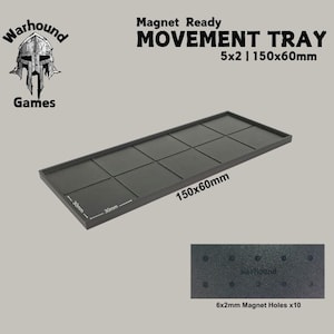 30mm Movement Tray 150x150, 150x120, 150x90, 150x60, 150x30 5x5, 5x4, 5x3, 5x2, 5x1 Square Base Old World Warhammer Fantasy