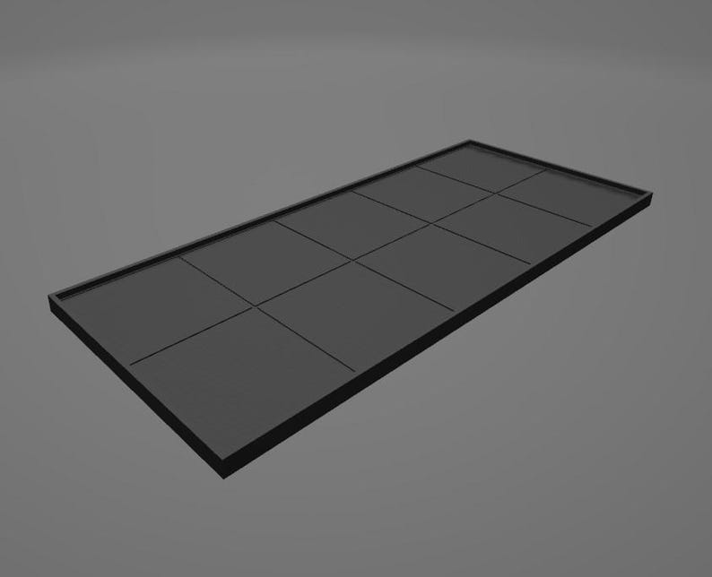 Movement Tray 40mm 5x2 200x80mm Square base Old world Warhammer Fantasy