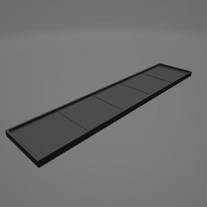 Movement Tray 40mm 5x1 200x40mm Square base Old world Warhammer Fantasy