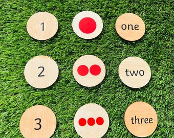 Math Number Vinyl Decals, Early Years Counting Activity