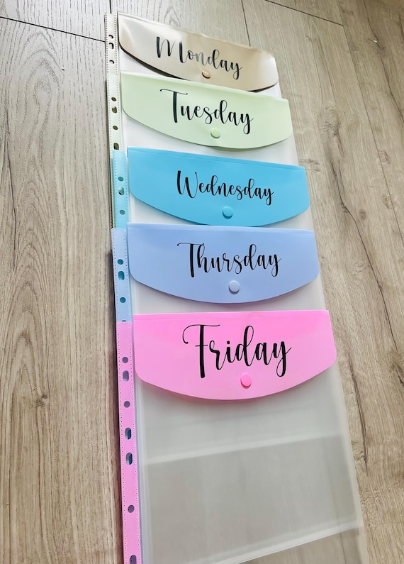 Personalized A4 Document Wallet, Teacher Planner, Travel Stationery