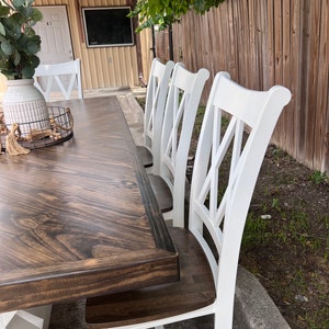 Solid Wood Dining Table Herringbone Top Solid Wood Table Set Bench ...