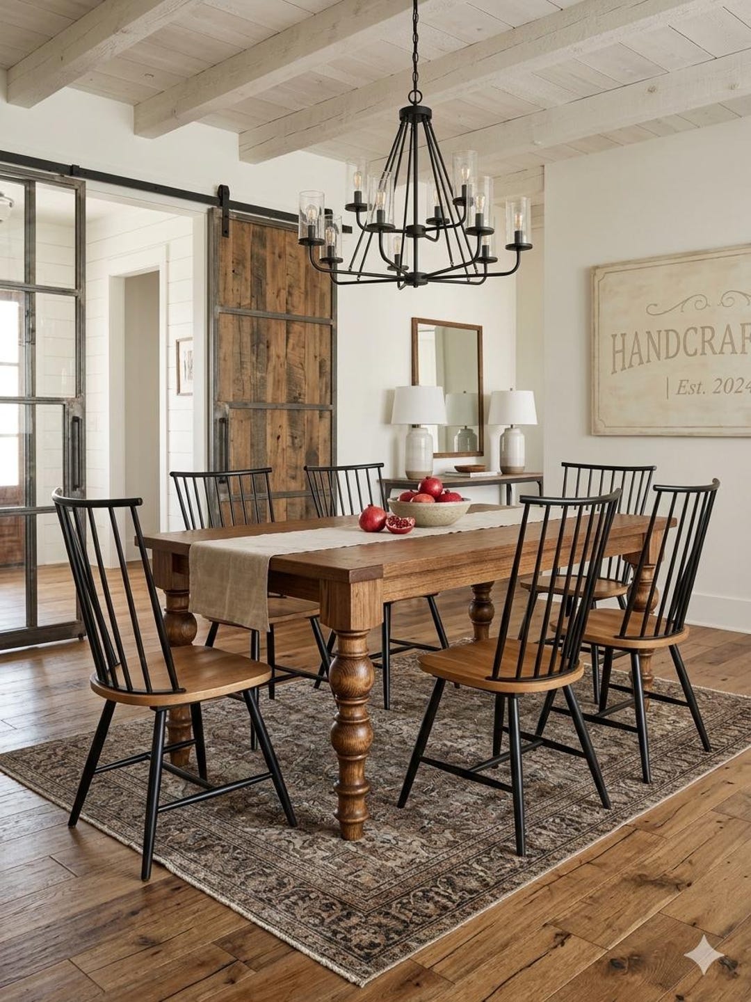 Custom Solid Wood Dining Table - RH Table - Modern Rustic Table ...