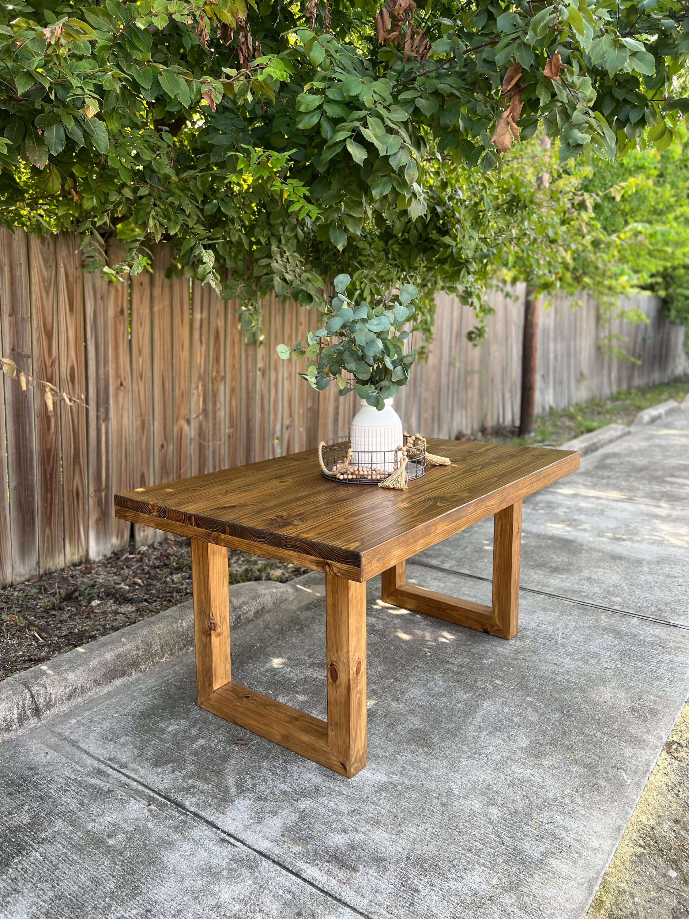 ELISE Customizable Built Dining Table - Solid Wood Table - FREE ...