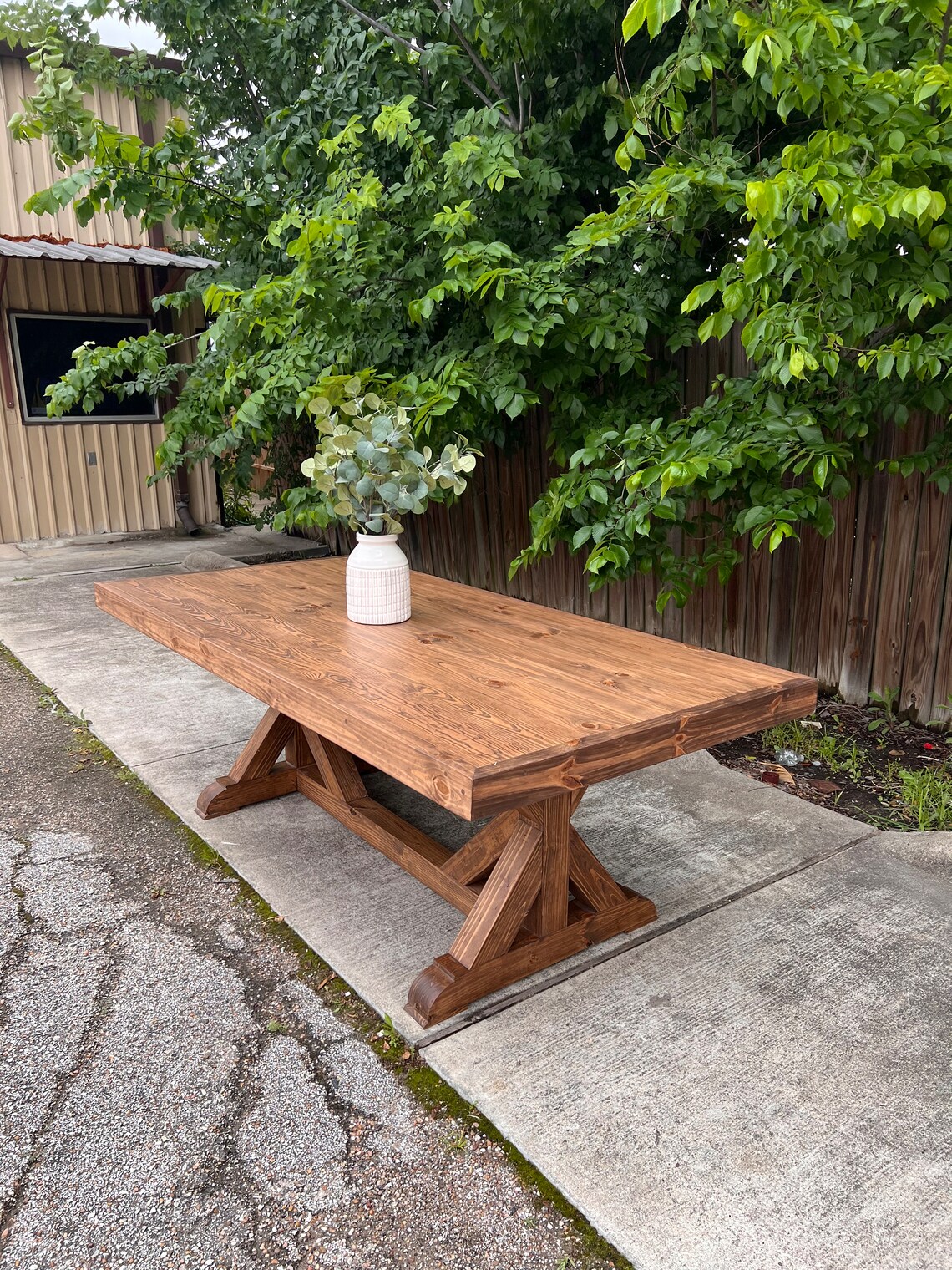 DELLA - Custom Dining Table - Solid Wood Table - Farmhouse Dining Table ...