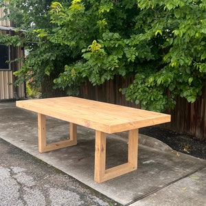 Customizable Solid Wood Dining Table - Solid Wood Table - Handcrafted ...
