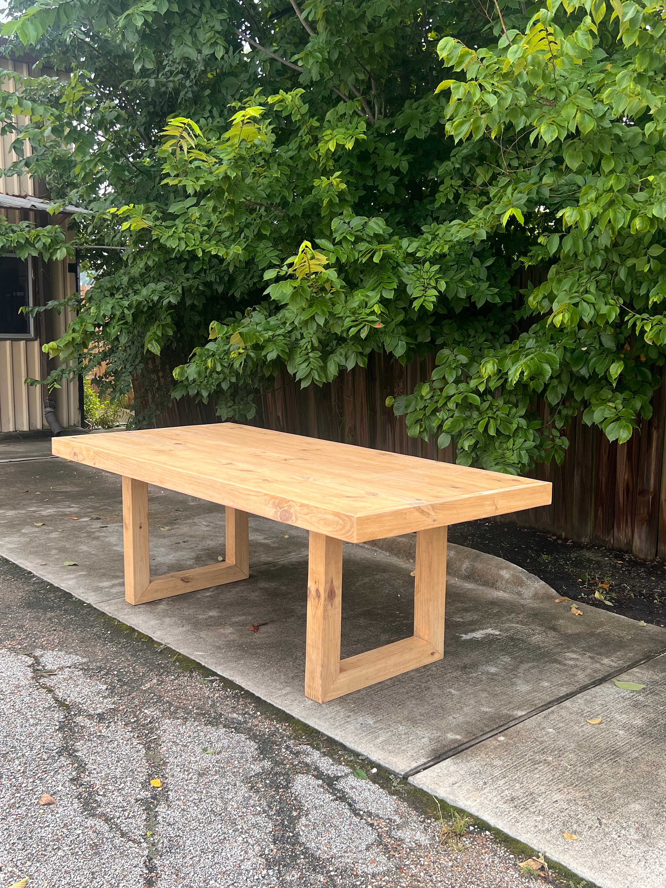 Customizable Solid Wood Dining Table - Solid Wood Table - Handcrafted ...