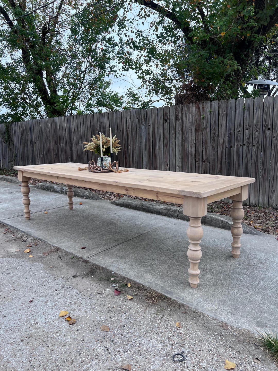 Solid Wood Dining Table - RH Table - Modern Farmhouse Rustic Table ...