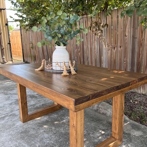 ELISE - Custom Built Dining Table - Solid Wood Table - Dining Table ...