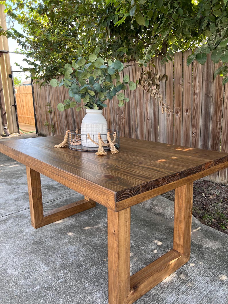 ELISE - Custom Built Dining Table - Solid Wood Table - Dining Table ...