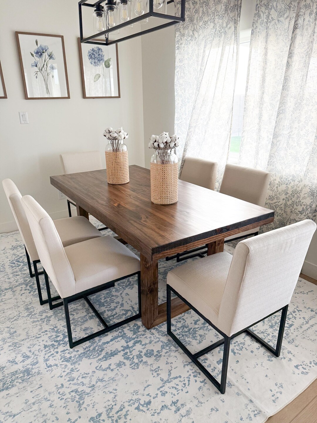 ELISE Customizable Built Dining Table - Solid Wood Table - FREE ...