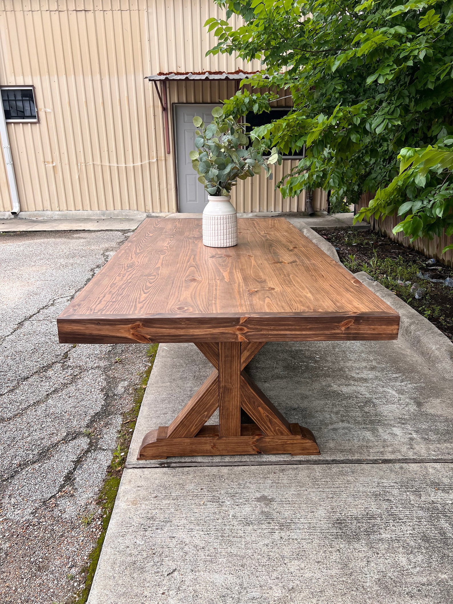 DELLA - Custom Dining Table - Solid Wood Table - Farmhouse Dining Table ...