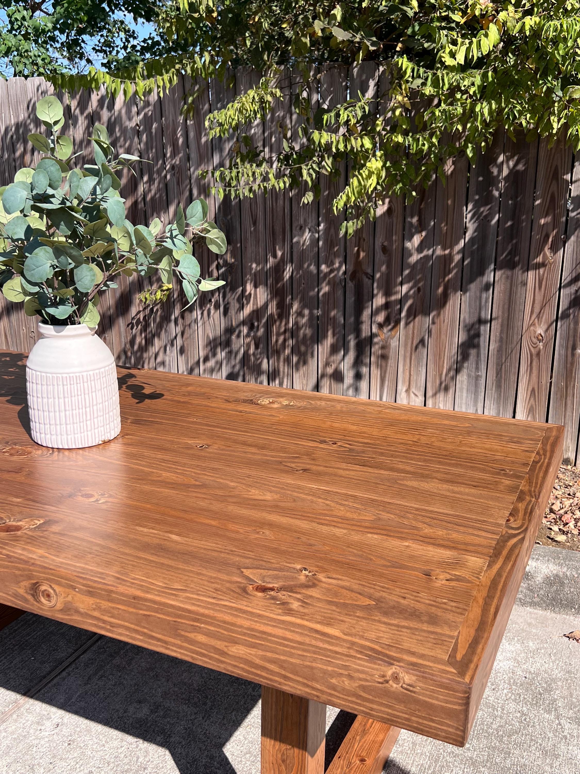 Customizable Solid Wood Dining Table - Solid Wood Table - Handcrafted ...