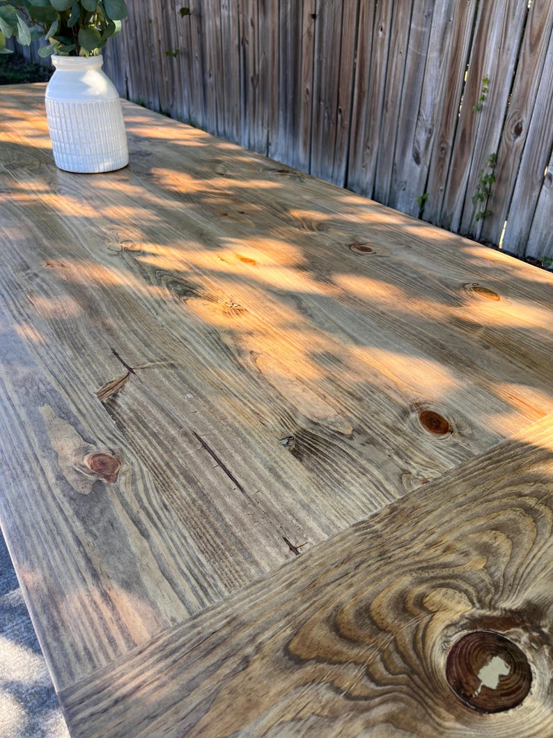 Solid Wood Dining Table - RH Table - Modern Farmhouse Rustic Table ...