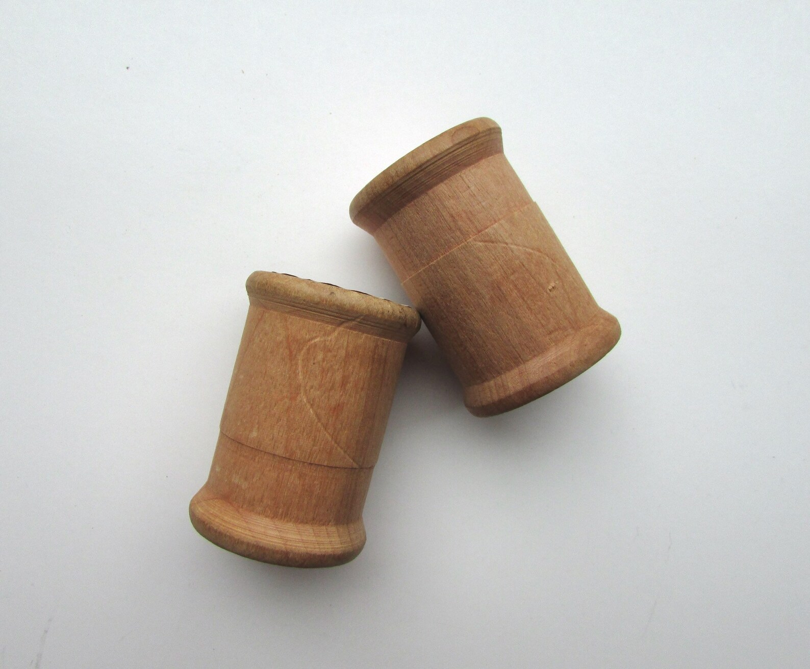 Two 1920's Vintage Aunt Lydia American Thread Co. Wooden Etsy