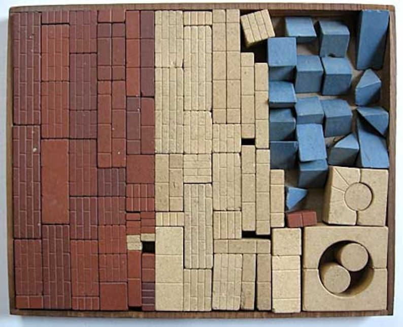 Set 1945 Architector Jr. Stone Building Blocks in Box Wenczel Etsy