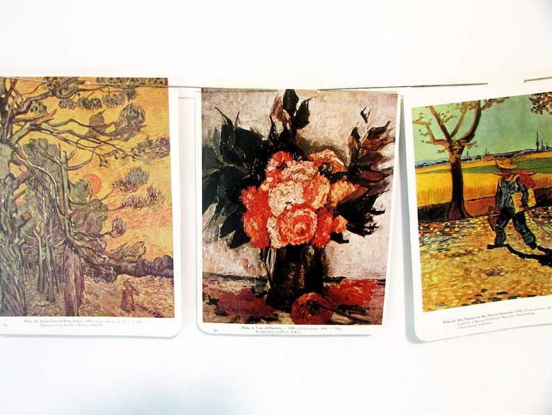 Van Gogh Paintings Double Sided Banner Paper Bunting Gallery Decor Vincent Van Gogh Paintings Art Banner Event Banner Wall Decor